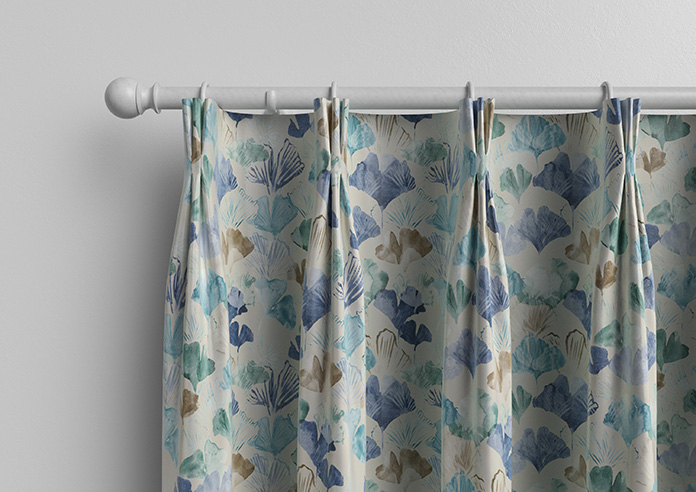 Palm Beach Faux Silk, Cool Water - Made to Measure Curtain - Image 11